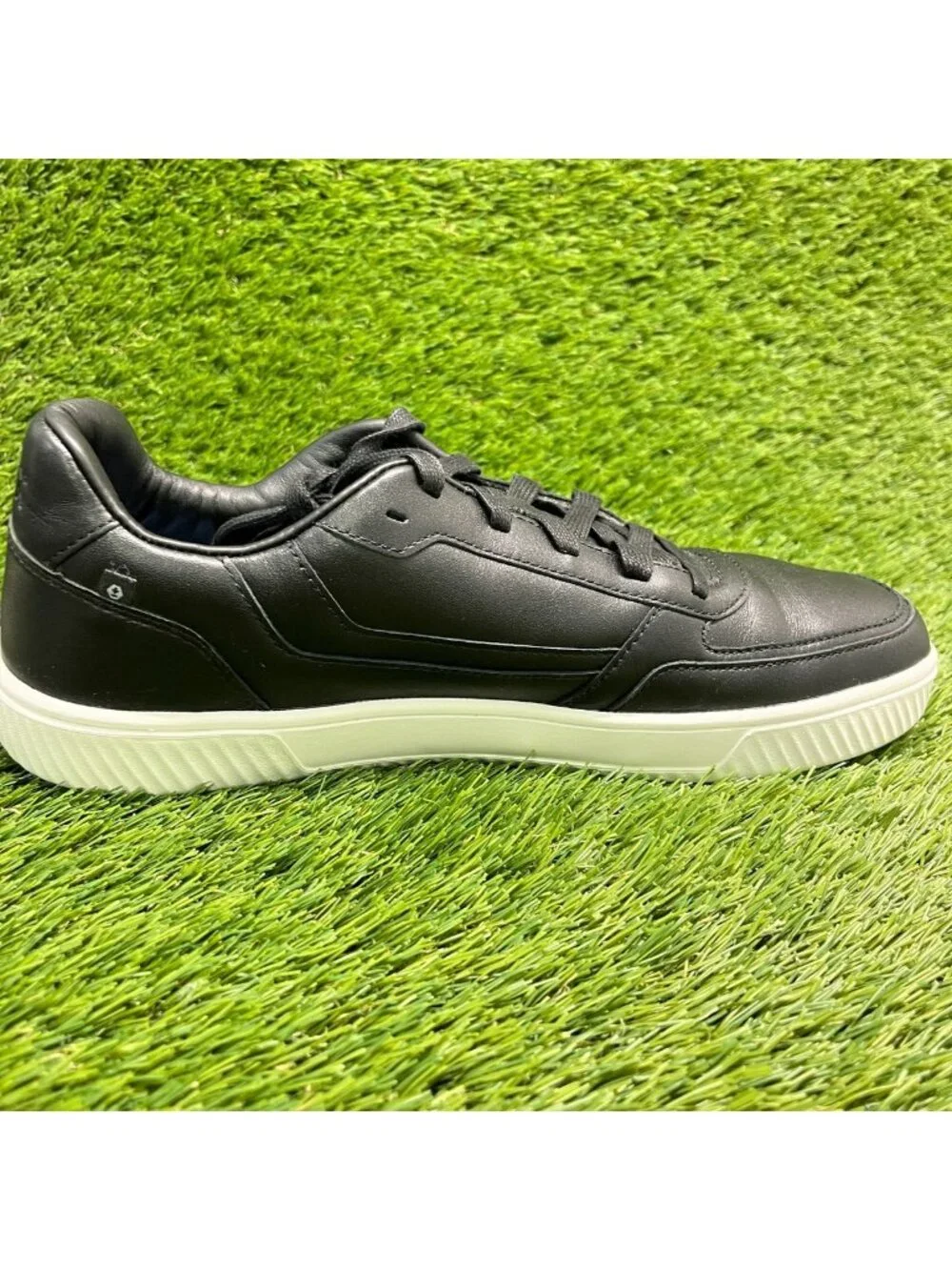 Flux Footwear Adapt Leather Trainer Black Mens Size 10.5 Athletic Shoes Sneakers